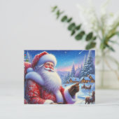 Carte Postale Père Noël 05 (Debout devant)