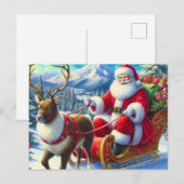 Carte Postale Père Noël 08 (Devant / Derrière)