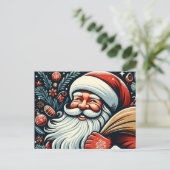 Carte Postale Père Noël 10 (Debout devant)