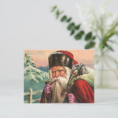 Carte postale Père Noël Alpine (Debout devant)