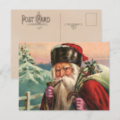 Carte postale Père Noël Alpine (Devant / Derrière)