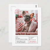 Carte Postale Père Noël Approuvée Naughty ou Nice (Devant / Derrière)