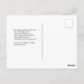 Carte Postale Père Noël Approuvée Naughty ou Nice (Dos)