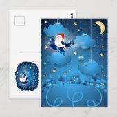 Carte Postale Père Noël arrive (Devant / Derrière)