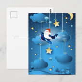 Carte Postale Père Noël arrive (Devant / Derrière)