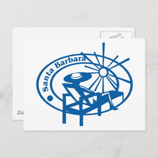 Carte Postale Père Noël Barbara (Devant / Derrière)