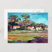 Carte Postale père Noël Barbara, CA (Devant / Derrière)