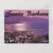 Carte postale père Noël Barbara California (Dos)