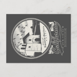 CARTE POSTALE PÈRE NOËL BARBARA CALIFORNIE