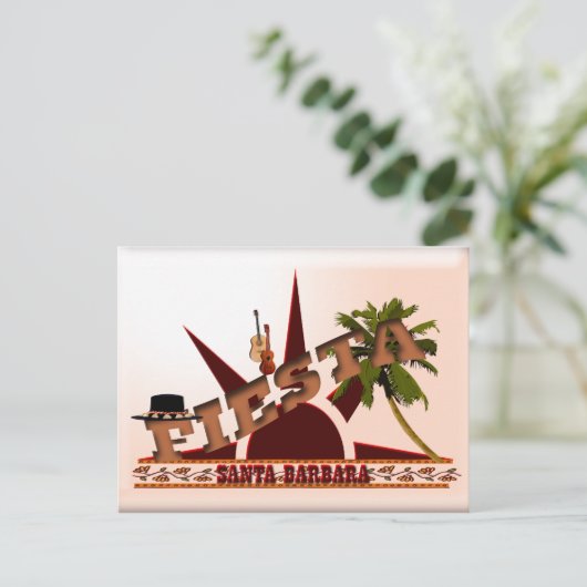 Carte Postale père Noël Barbara Fiesta (Debout devant)