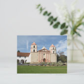 Carte Postale Père Noël Barbara Spanish Mission, Californie (Debout devant)