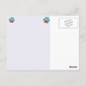 Carte Postale Père Noël Cartoon Boston Terrier (Dos)