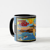 Carte postale père Noël Catalina Island Café Mug (Devant gauche)