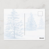 Carte Postale père Noël chatons, pins Noël (Dos)