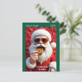 Carte Postale Père Noël cool (Debout devant)