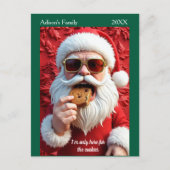Carte Postale Père Noël cool (Devant)