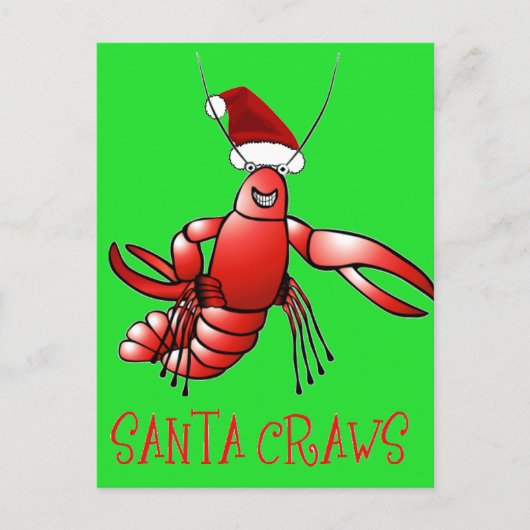 Carte Postale Père Noël Crawdad (Père Noël Craws) (Devant)
