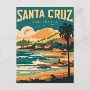 Carte Postale Père Noël Cruz California Travel