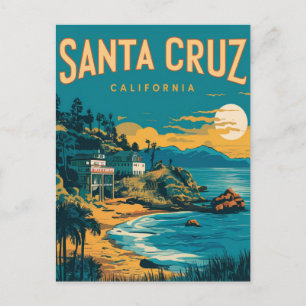 Carte Postale Père Noël Cruz California Travel