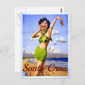 Carte Postale père Noël Cruz Californie (Devant / Derrière)