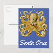 Carte Postale Père Noël Cruz Octopus vintage (Devant / Derrière)