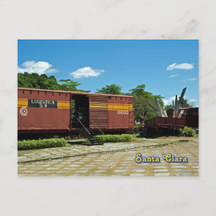 Carte Postale père Noël, Cuba - train déraillé 4