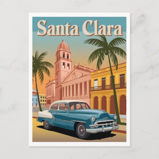 Carte Postale Père Noël Cuba Vintage (Devant)