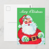 Carte Postale Père Noël de Noël (Devant / Derrière)