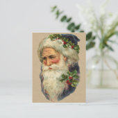 Carte postale Père Noël de Noël victorienne (Debout devant)
