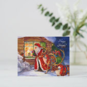 Carte Postale père Noël du vieux monde (Debout devant)