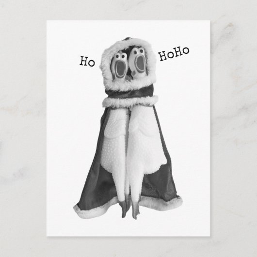 Carte postale Père Noël en caoutchouc (Devant)