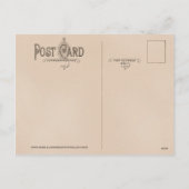 Carte postale père Noël en violet (Dos)