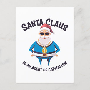 Carte Postale 🎅 Père Noël est un agent du capitalisme
