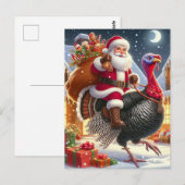Carte Postale Père Noël et la Turquie (Devant / Derrière)