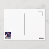 Carte Postale Père Noël et Reindeer Joyeux Noël Joyeux dessin an (Dos)