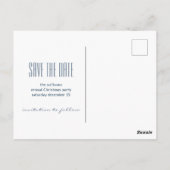 Carte Postale Père Noël et son Reindeer Noël Sauvez la date (Dos)