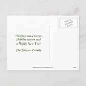 Carte postale père Noël Face Christmas Holiday (Dos)