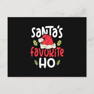 Carte Postale Père Noël Favori Ho cadeau de Noël