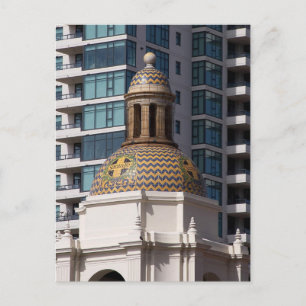 Carte Postale père Noël Fe Dépôt À San Diego Qui Est Amtrak Trai