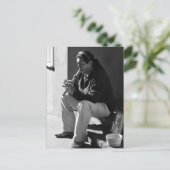 Carte Postale Père Noël Fe Flutist (Debout devant)