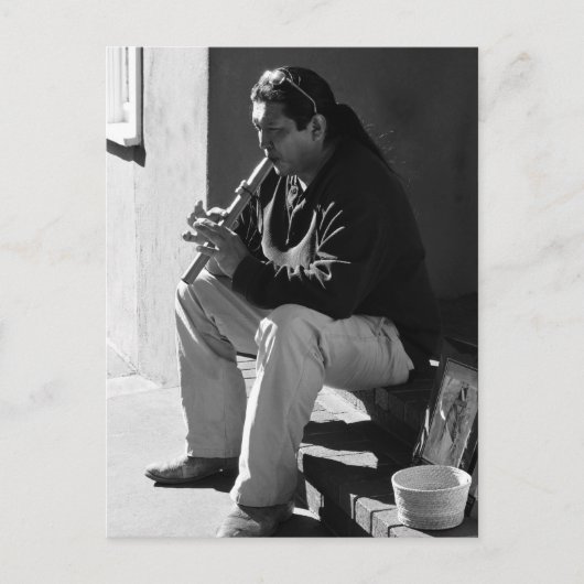 Carte Postale Père Noël Fe Flutist (Devant)
