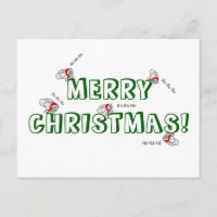 Carte postale Père Noël Fly Christmas