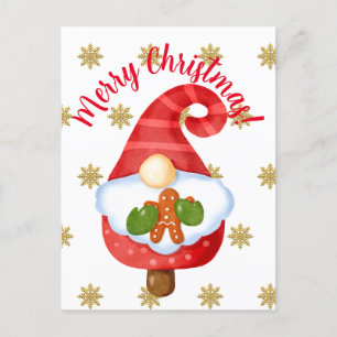 Carte Postale Père Noël Gnome