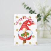 Carte Postale Père Noël Gnome (Debout devant)