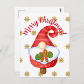 Carte Postale Père Noël Gnome (Devant / Derrière)