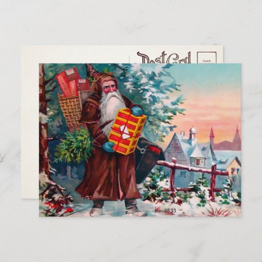 Carte postale Père Noël Grumpy de Victoria (Devant / Derrière)
