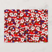 Carte postale père Noël heureuse (Devant)