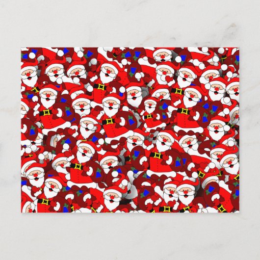 Carte postale père Noël heureuse (Devant)