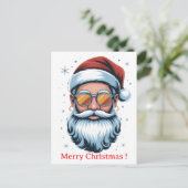 Carte Postale Père Noël hipster  (Debout devant)
