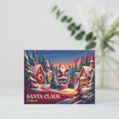 Carte Postale Père Noël Indiana (Debout devant)